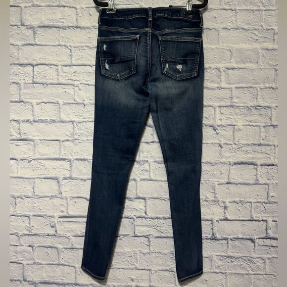American Eagle AE Skinny Stretch Denim Jeans Jegging Womens 6 Reg 28 - Picture 2 of 12